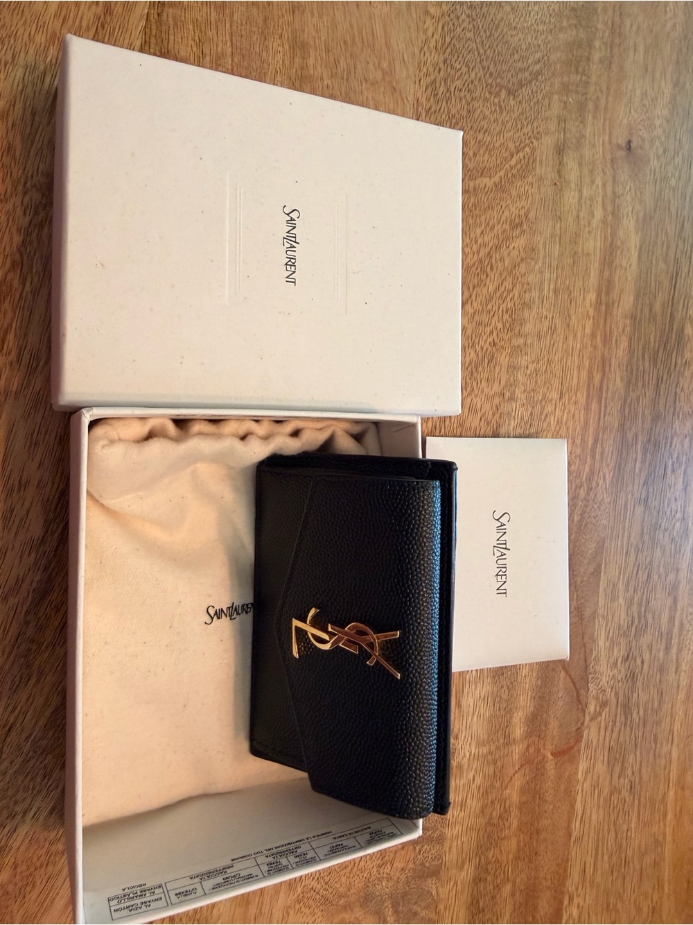 Saint Laurent Uptown Flap Card Holder